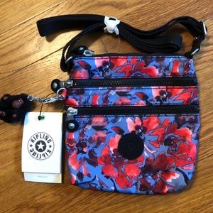 NEW Kipling Alvar Crossbody Bag, Floral Print
